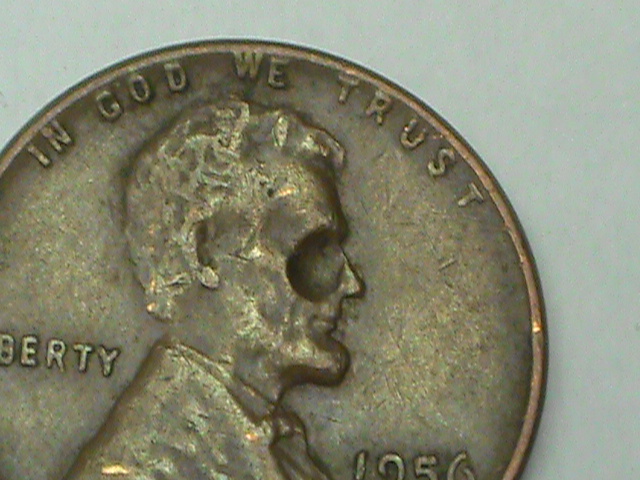 1956-D-Penny-Lincoln-Lost-His-Eye-And-Nose